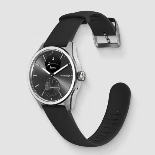 Withings Scanwatch 2 Bluetooth 42mm Aço Inoxidável Preto Cardio SpO2 Resistente 5ATM