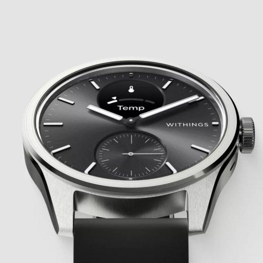 Withings Scanwatch 2 Bluetooth 42mm Aço Inoxidável Preto Cardio SpO2 Resistente 5ATM