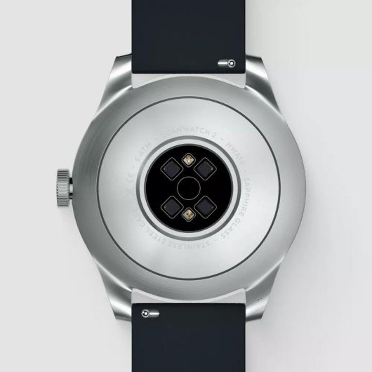 Withings Scanwatch 2 Bluetooth 42mm Aço Inoxidável Preto Cardio SpO2 Resistente 5ATM