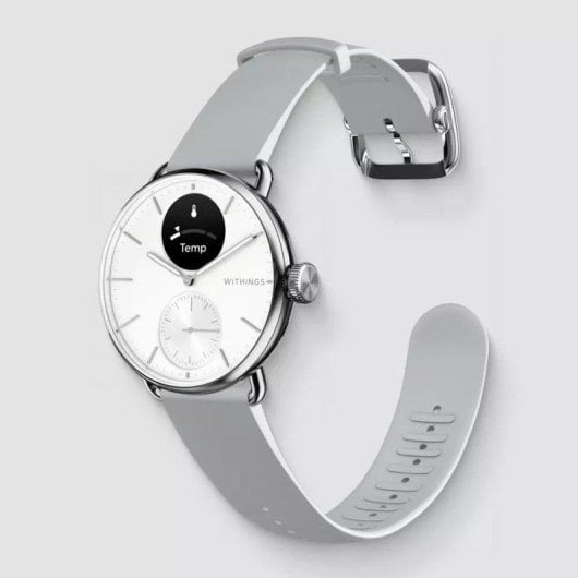 Withings Scanwatch 2 Bluetooth 38mm Aço Inoxidável Branco 5ATM SpO2 Cardio