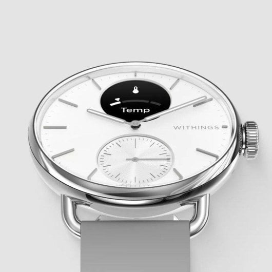 Withings Scanwatch 2 Bluetooth 38mm Aço Inoxidável Branco 5ATM SpO2 Cardio