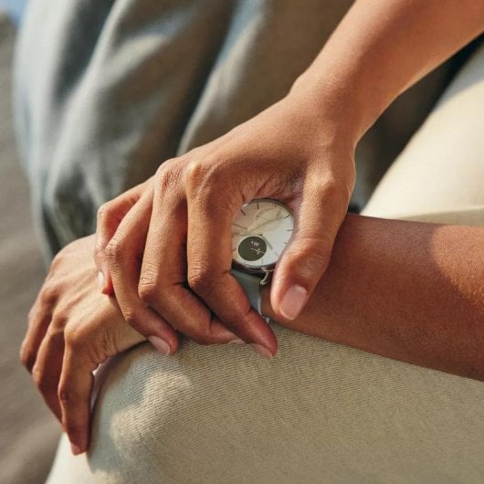 Withings Scanwatch 2 Bluetooth 38mm Aço Inoxidável Branco 5ATM SpO2 Cardio