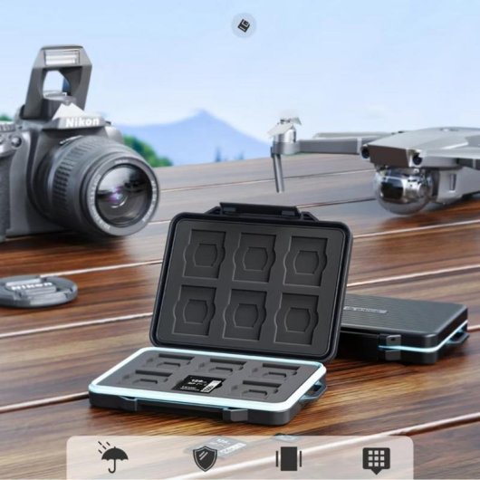 Caja PC Orico PHCD Compatta ABS EVA Nera con Karabinerhaken