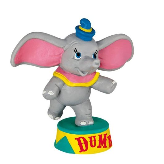 Figura Bullyland Dumbo Disney 7 cm multicolor em PVC pintada à mão