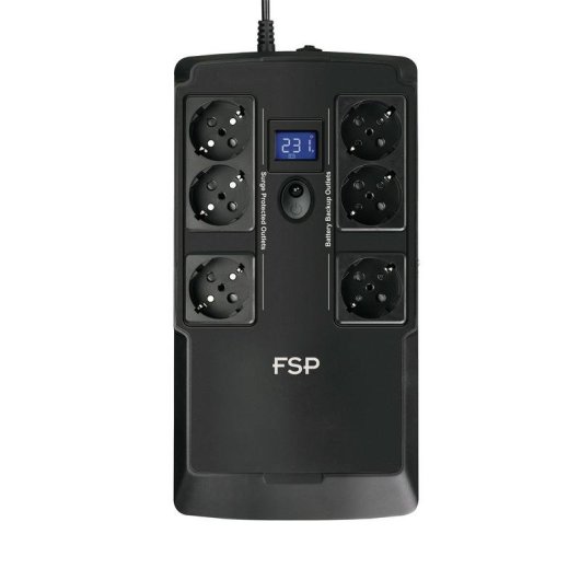 Sai FSP 800VA Bleiakku 14 Minuten LCD USB RJ45 Überlastschutz