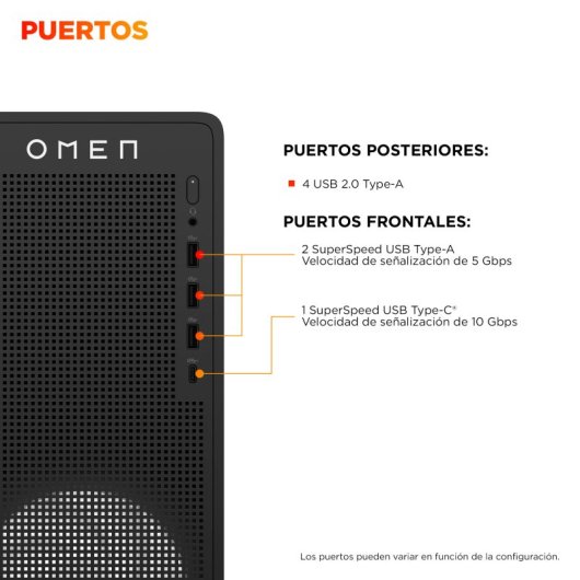 Desktop PC HP OMEN 16L TG03-1000ns Intel Core i7-14650HX 16GB 512GB SSD RTX 5060 FreeDOS WiFi6E