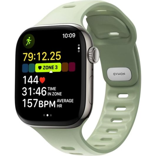Nomad Tempo Band Armband Apple Watch 45/46 mm Gruen FKM Fluorelastomer