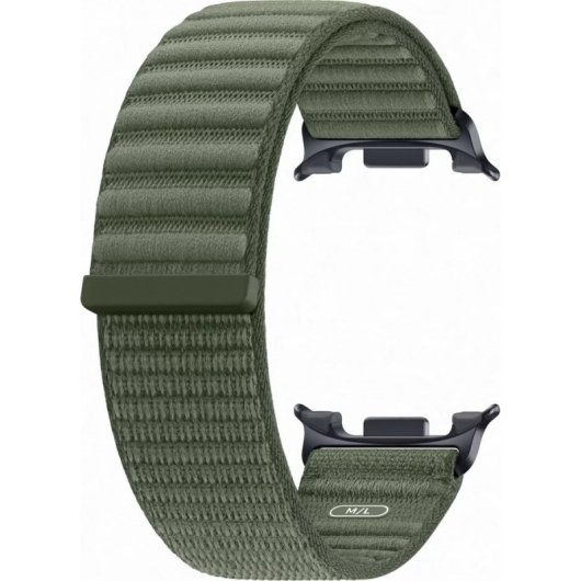 Armband Sport Samsung Galaxy Watch 8/9 Nylon Olive 20 mm Schnellverschluss
