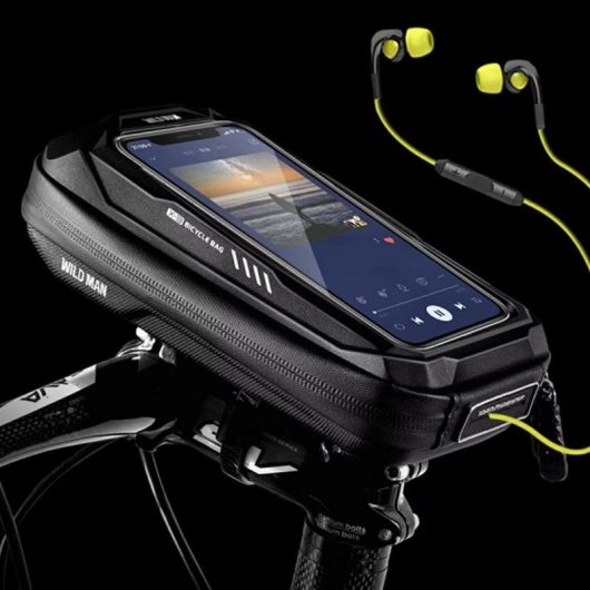 Soporte para bicicleta Wildman X3 con Bluetooth, USB y batería extraíble