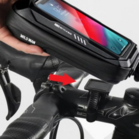 Soporte para bicicleta Wildman X3 con Bluetooth, USB y batería extraíble
