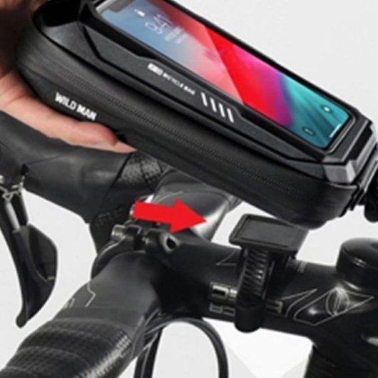 Supporto bici Wildman X3 nero Bluetooth USB batteria rimovibile