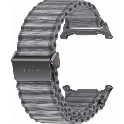 Correa deportiva Samsung Galaxy Watch Ultra titanio nylon gris 20 mm
