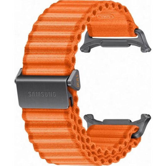 Uhrenarmband Samsung Trail Band Galaxy Watch Ultra orange Nylon Titan