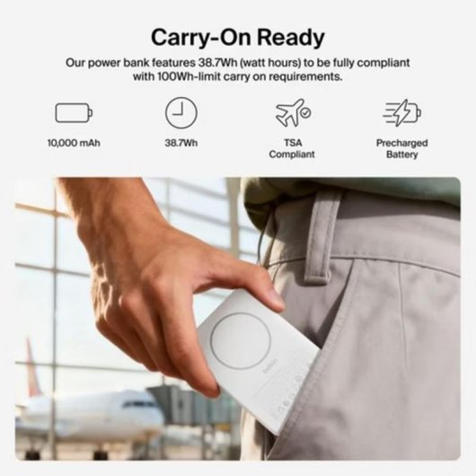 Powerbank Belkin BoostCharge Magnética MagSafe 10000 mAh Blanco