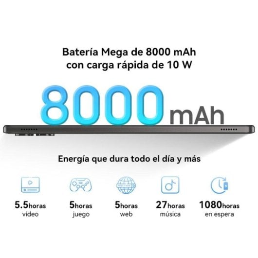 Tablet ExcitPower T50 WiFi 11" 24GB 128GB Cinzento