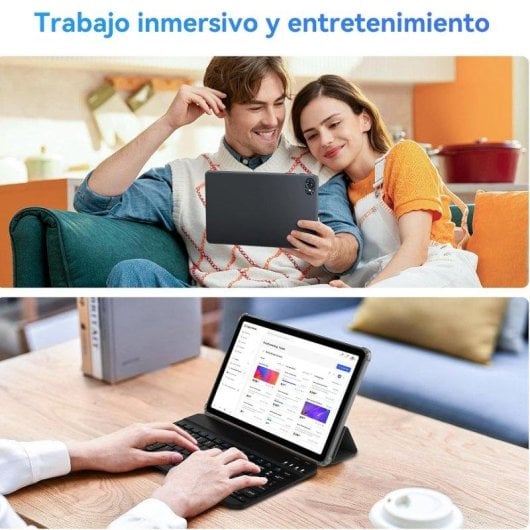 Tablette TABWEE T80 WiFi 10,1" Gris 18 Go 128 Go Batterie longue autonomie Android 15
