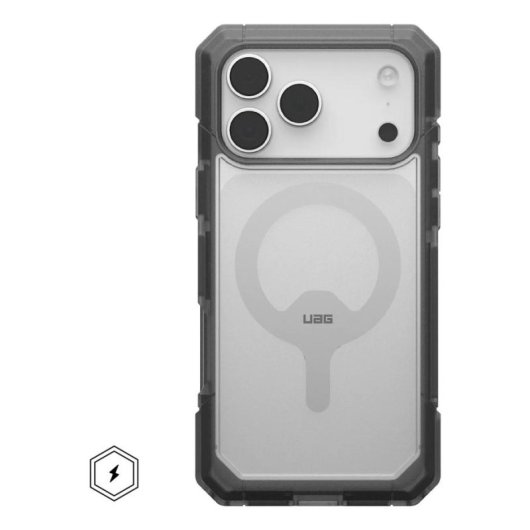 Funda para móvil Urban Armor Gear cover TPU transparente ceniza para iPhone 17 Pro Max