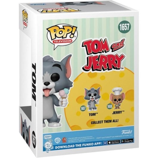 Figura Colecionável Funko POP! Tom & Jerry Tom com Gelado Vinil