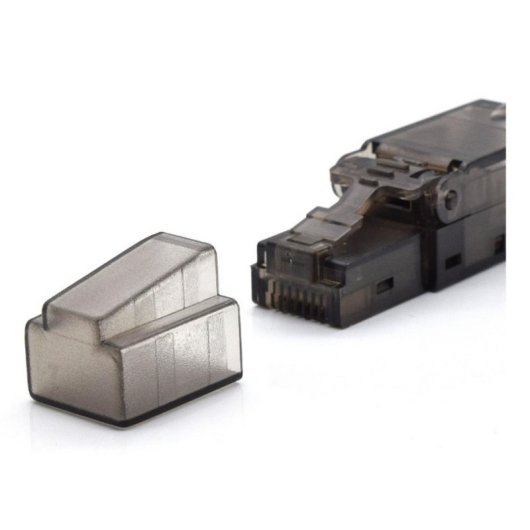 RJ-45 Steckverbinder WP WPC-MDP-88-6AUP-TL Cat6a werkzeuglos schwarz transparent