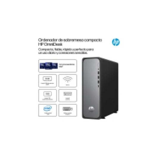 PC Sobremesa HP OmniDesk S03-0020ns Intel Core i3-14100 8GB 512GB SSD Intel UHD FreeDOS WiFi6