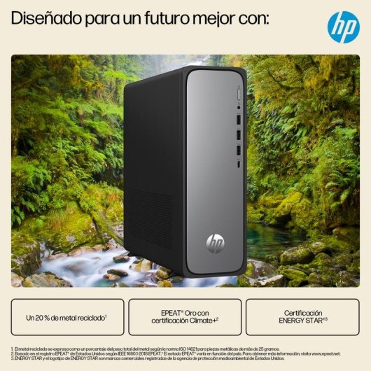 PC Sobremesa HP OmniDesk S03-0020ns Intel Core i3-14100 8GB 512GB SSD Intel UHD FreeDOS WiFi6