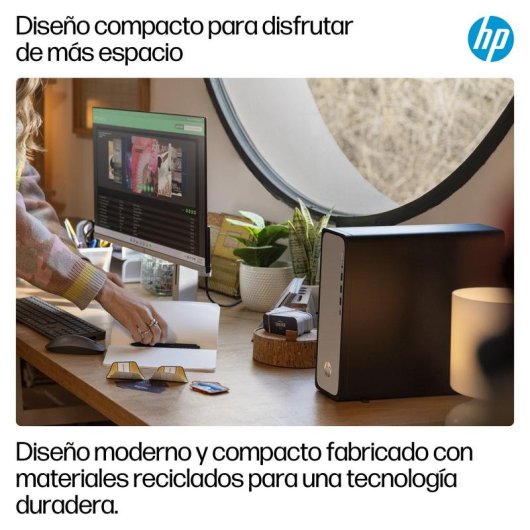 PC Sobremesa HP OmniDesk S03-0020ns Intel Core i3-14100 8GB 512GB SSD Intel UHD FreeDOS WiFi6