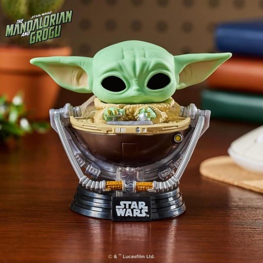 Figur Funko Pop Star Wars The Mandalorian Grogu in Pram Vinyl