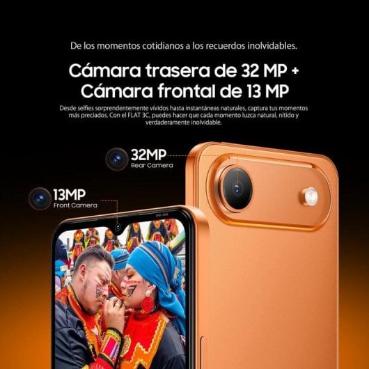 Oscal Flat 3C 4G 4GB 64GB Bleu 6,56" Double SIM