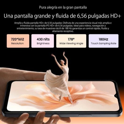 Oscal Flat 3C 4G 4GB 64GB Bleu 6,56" Double SIM