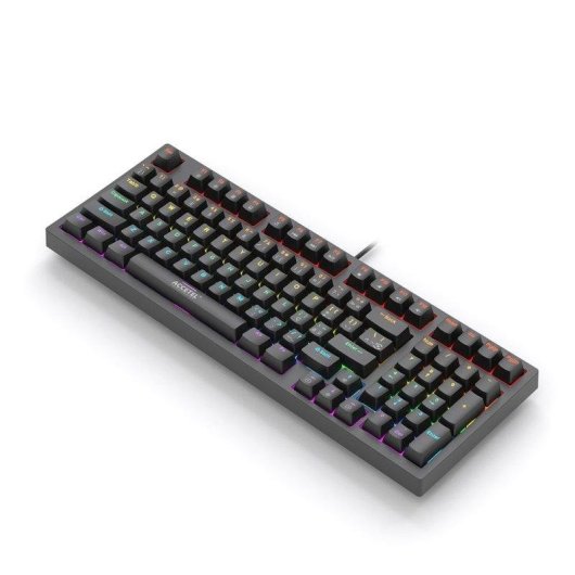Clavier Accetel PCT650C mécanique avec pavé numérique portugais noir