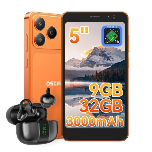 OSCAL Flat 3C Mini 4G 3GB 32GB 5" Orange Dual SIM