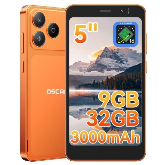 OSCAL Flat 3C Mini 4G 32GB 3GB 5" Orange Kompakt