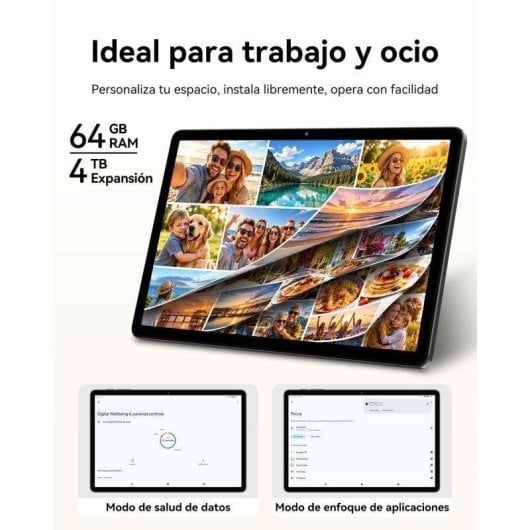 Tablet ExcitPower T30 WiFi 11" 4GB Gris 64GB Batería larga duración