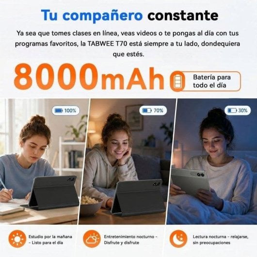 Tablet ExcitPower T70 WiFi 11" 8GB 256GB Azul con Teclado y Stylus Pen