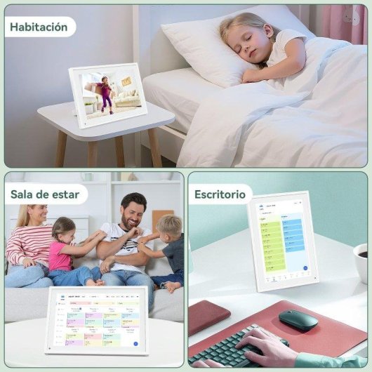Digitaler Kalender TABWEE P10 Touchscreen 10,1" App-Synchronisation