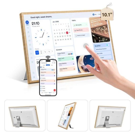 Calendario Touch Blackview NEST 10 10,1" WiFi 6 IPS HD Legno