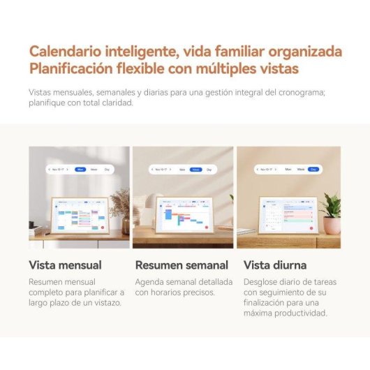 Calendario Touch Blackview NEST 10 10,1" WiFi 6 IPS HD Legno
