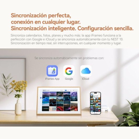 Calendario Touch Blackview NEST 10 10,1" WiFi 6 IPS HD Legno