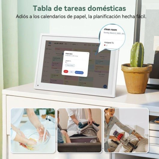 Tabwee Digitaler Kalender P10 10,1 Zoll Touchscreen Synchronisierung App