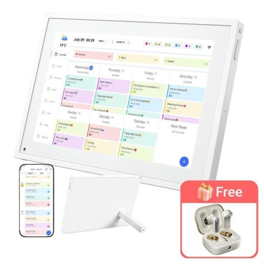 Digitaler Kalender Tabwee P10 10,1" Android WiFi Touchscreen Familie
