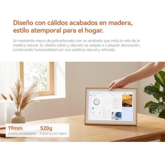 Calendario Intelligente Blackview NEST 10 10,1 Pollici Touch WiFi 6 Legno