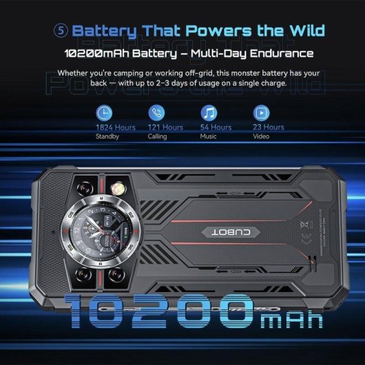 Cubot KingKong 11 5G 8GB 256GB 6.72" Schwarz