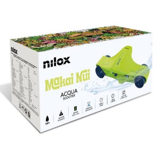Scooter subaquático Nilox Makai Nui 350W 5,4 km/h 40 m bateria 5400 mAh