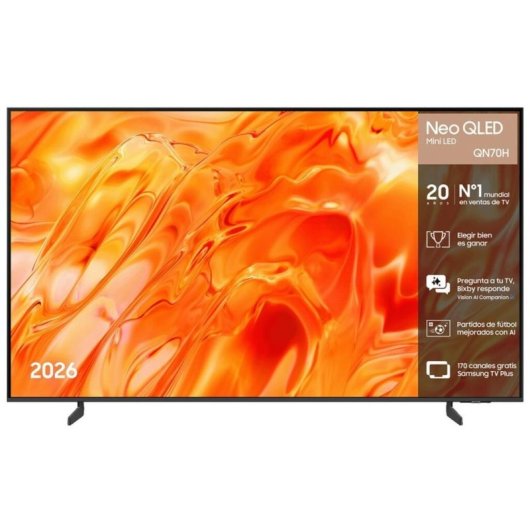 TV Samsung Neo QLED QN70H 55" 4K UltraHD 60Hz Smart TV Tizen HDR10+ Mini LED
