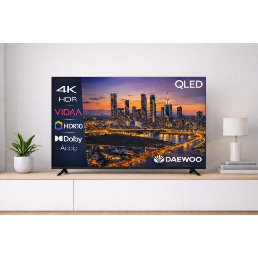 TV Daewoo QLED 43VB56QV 43" 4K UltraHD 60Hz Smart TV VIDAA HDR10 Dolby Audio