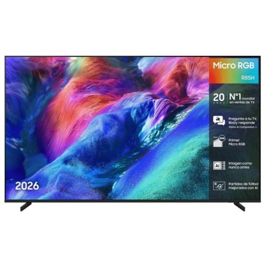 TV Samsung Micro RGB R85H 65" 4K UltraHD 144Hz Smart TV Tizen HDR10+ Dolby Atmos