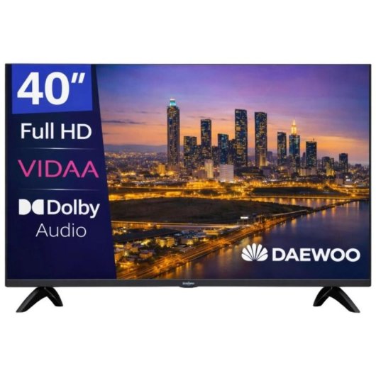 TV Daewoo LED 40VB56FV 40" Full HD 60Hz Smart TV VIDAA Dolby Audio