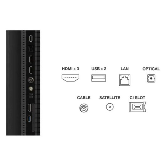 TV TCL QLED 50T69C 50" 4K UltraHD 60Hz Smart TV Google TV HDR10+ Dolby Vision Atmos