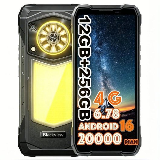 Blackview Rock 5 4G 12GB 256GB 6,78" Schwarz Nachtsichtkamera