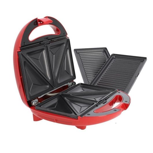 Sandwichera Küken 33790 750W Roja Grill Placas Desmontables